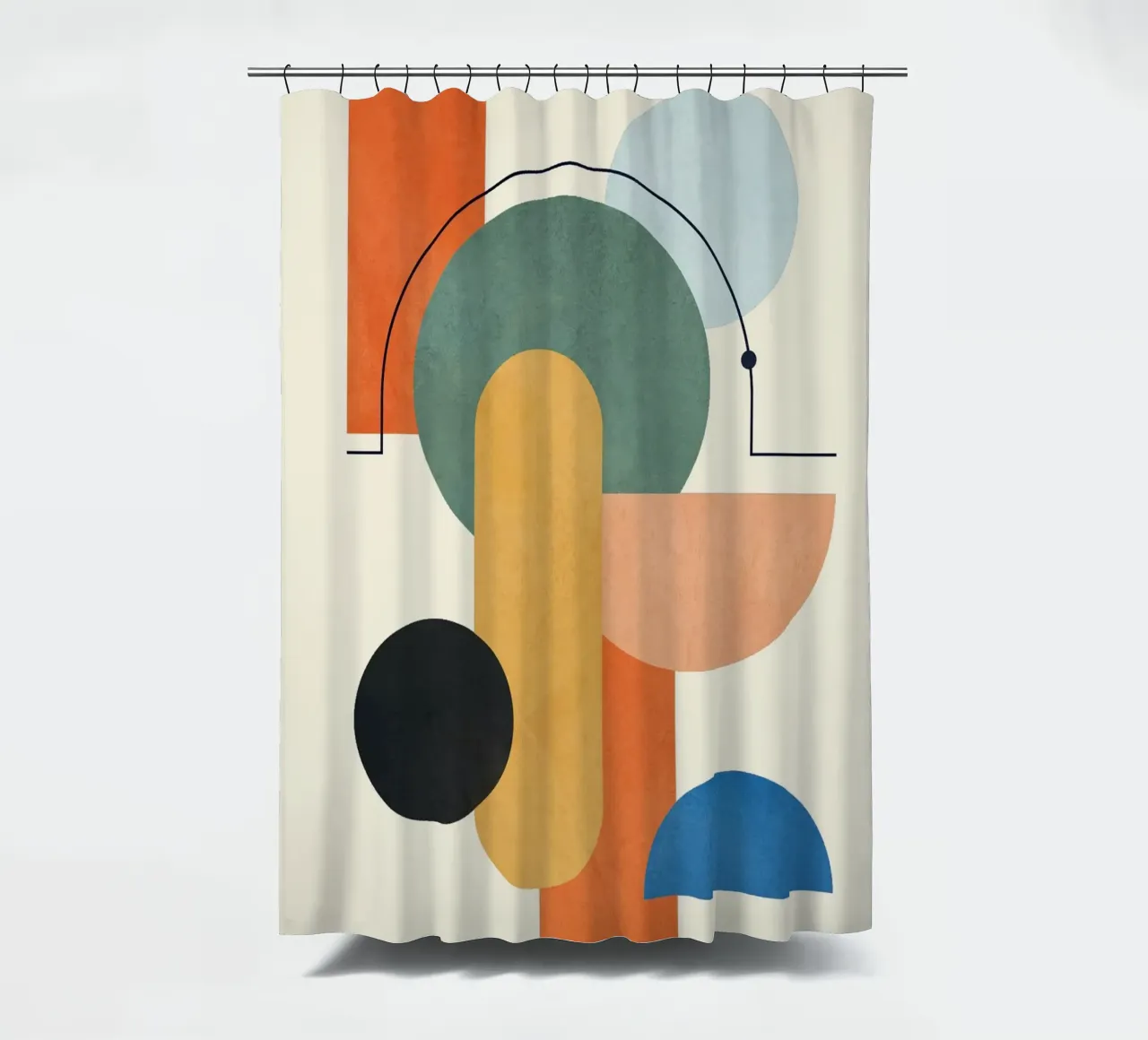 Geometric Color Play 03 tenda da doccia da cityart