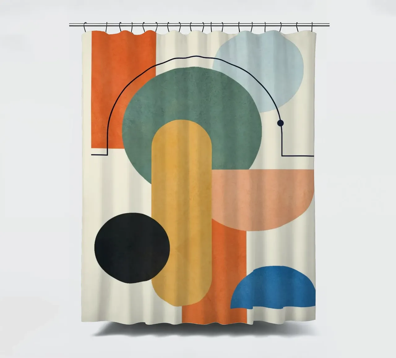 Geometric Color Play 03 tenda da doccia da cityart