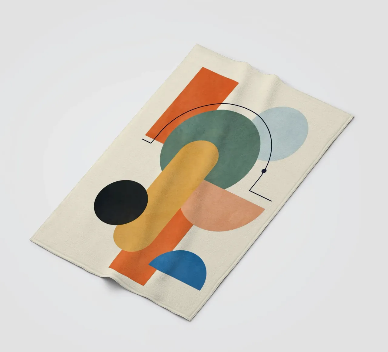 Geometric Color Play 03 coperta in pile da cityart