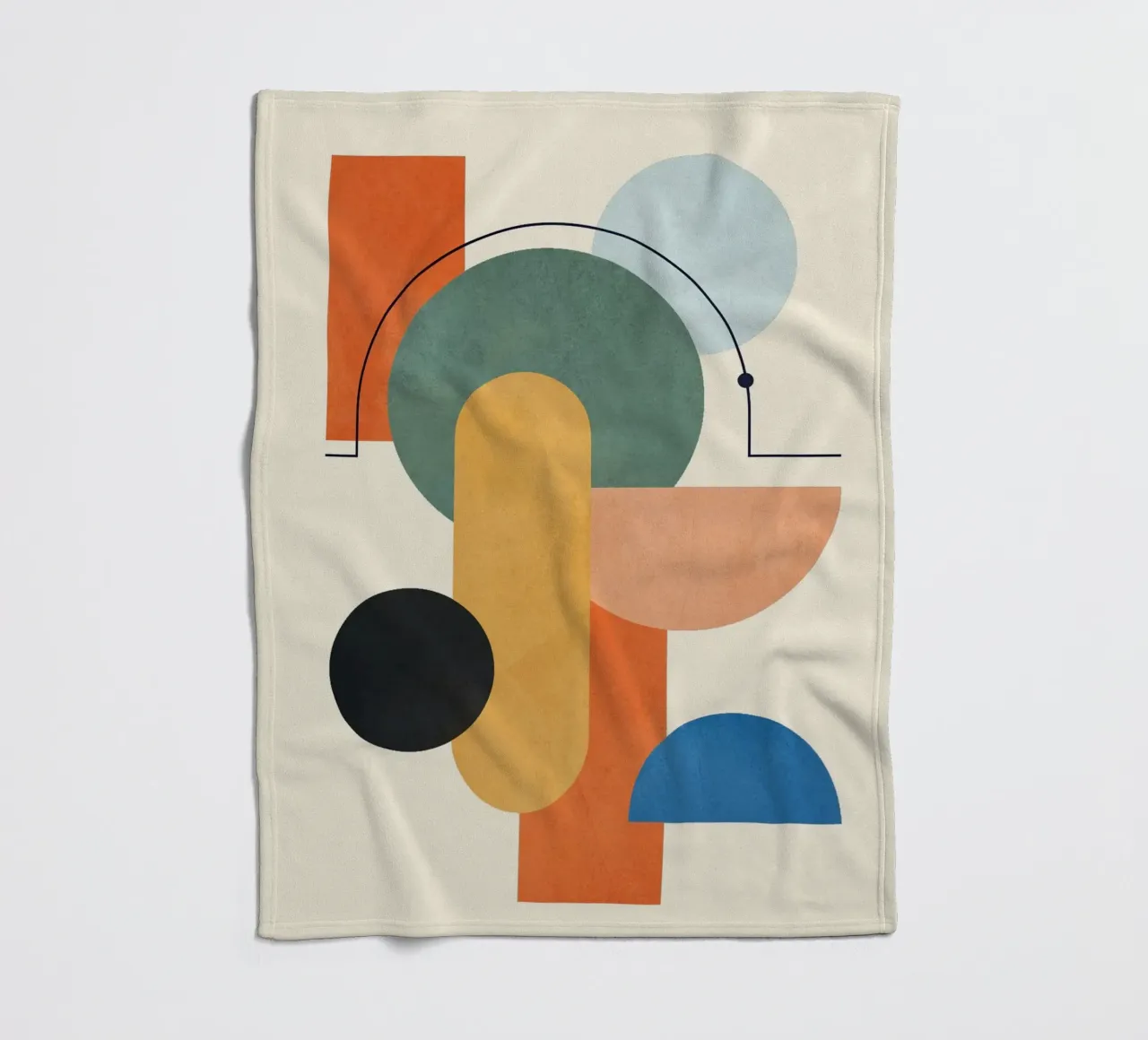 Geometric Color Play 03 coperta in pile da cityart