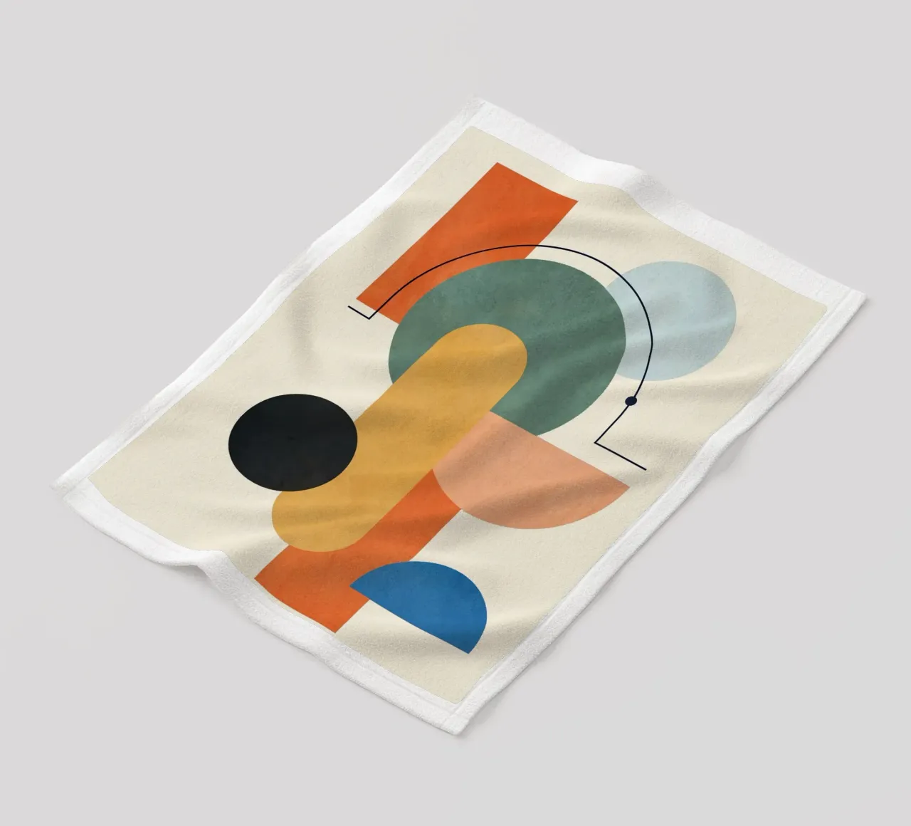 Geometric Color Play 03 coperta in pile da cityart