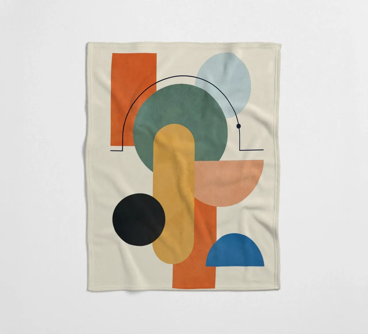 Geometric Color Play 03 coperta in pile da cityart