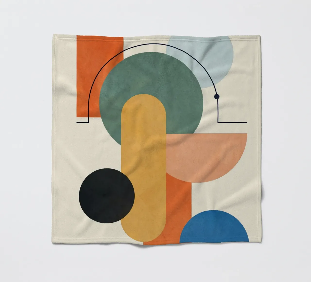 Geometric Color Play 03 coperta in pile da cityart