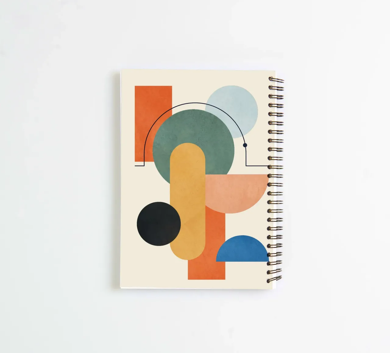 Geometric Color Play 03 spiral notebook by cityart