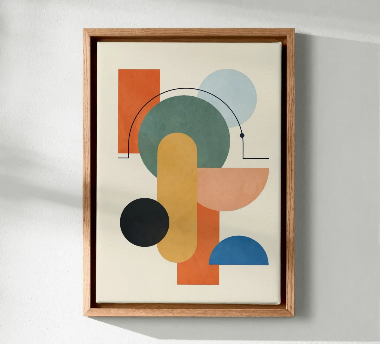 Geometric Color Play 03 toile avec Caisse américaine de cityart