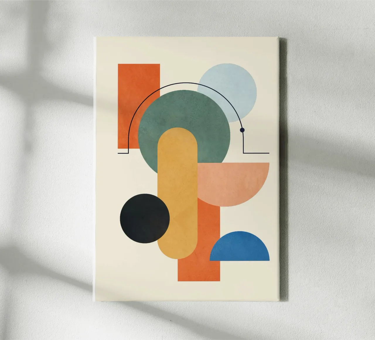 Geometric Color Play 03 toile avec Caisse américaine de cityart