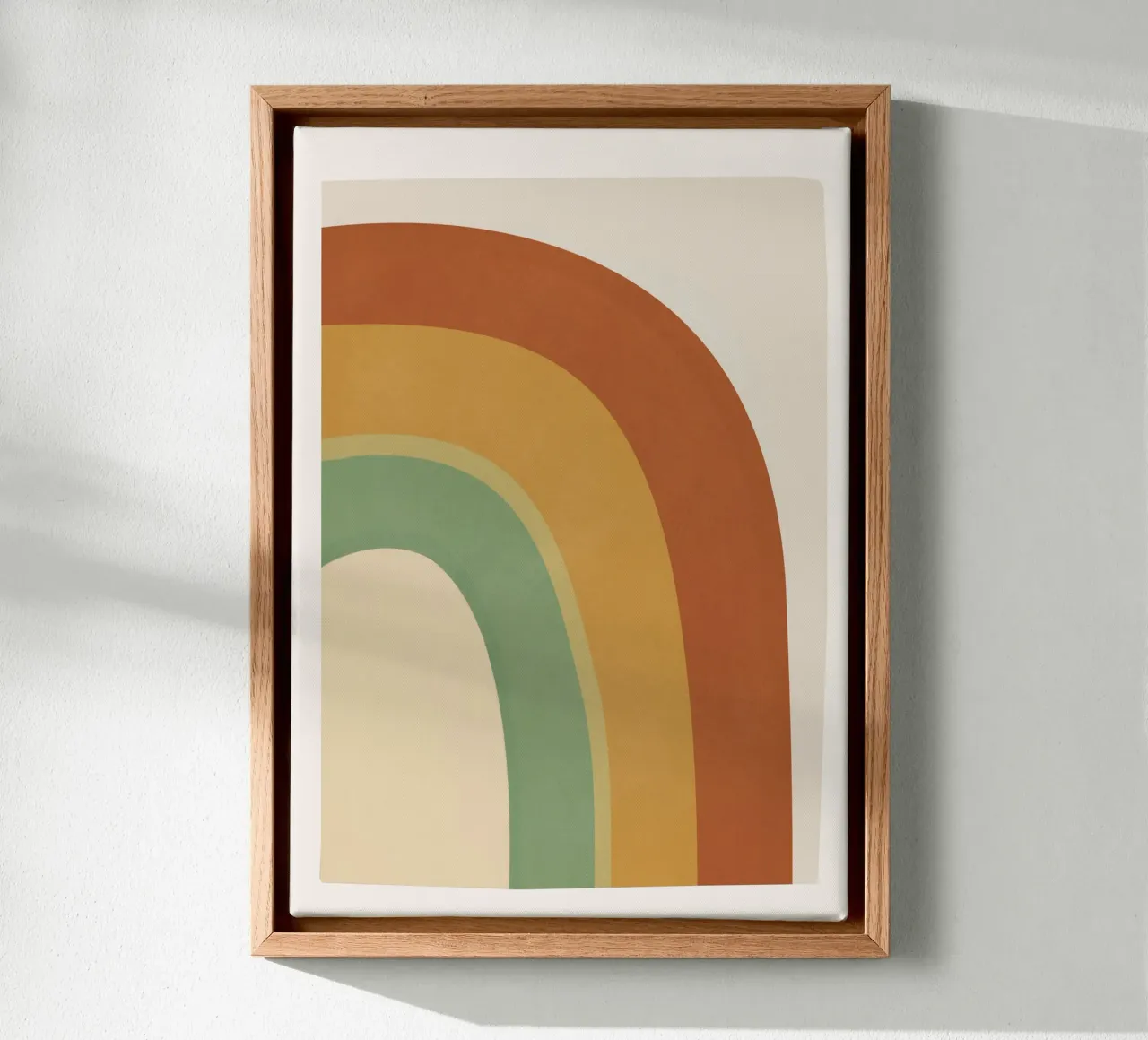 Colorful Abstract Rainbow tela con Cornice a cassetta da cityart