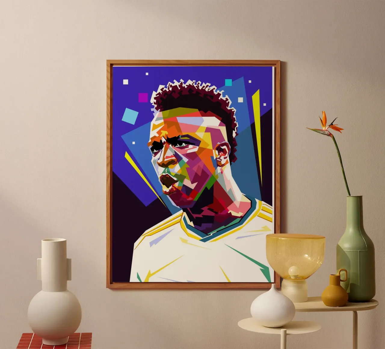 Vini Jr wpap style alluminio dibond da Ghost Art