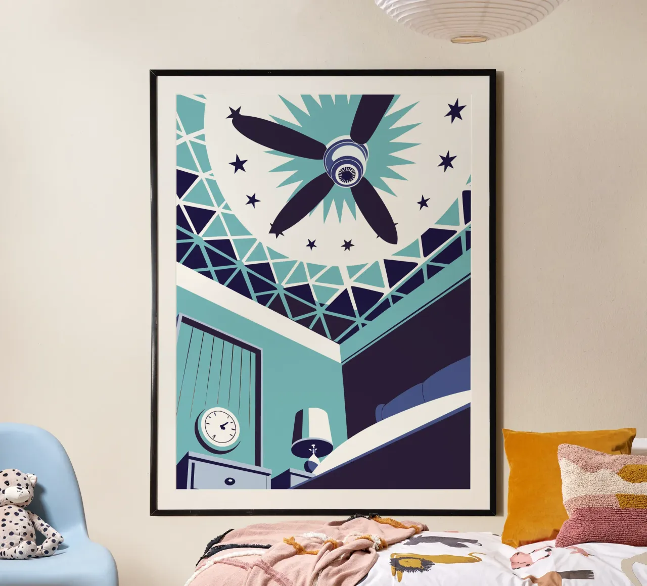 Camere della casa poster con telaio in plastica da STORE PRESENCE