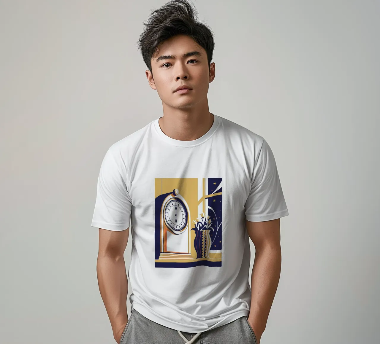 Orologio e vaso di fiori t-shirt da STORE PRESENCE