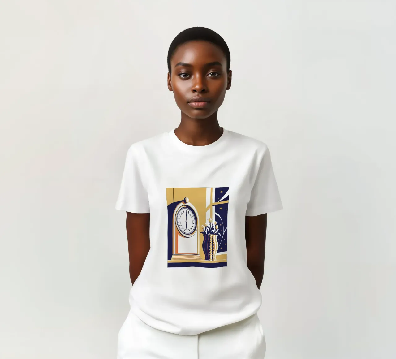 Orologio e vaso di fiori t-shirt da STORE PRESENCE