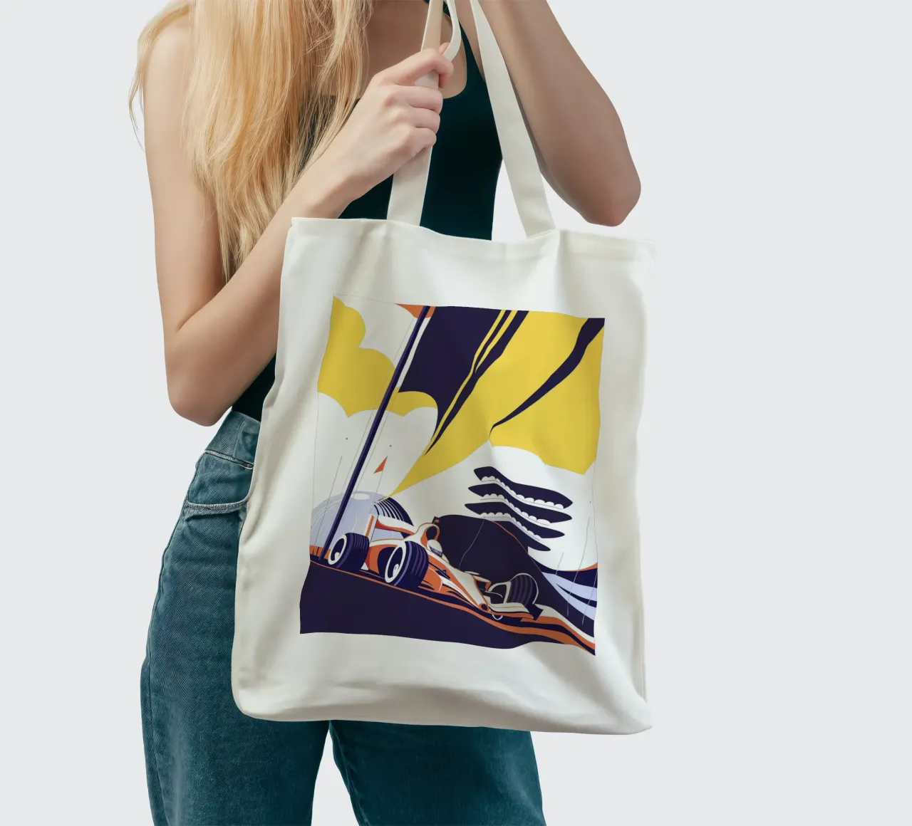 Formula Racing borsa in juta da STORE PRESENCE
