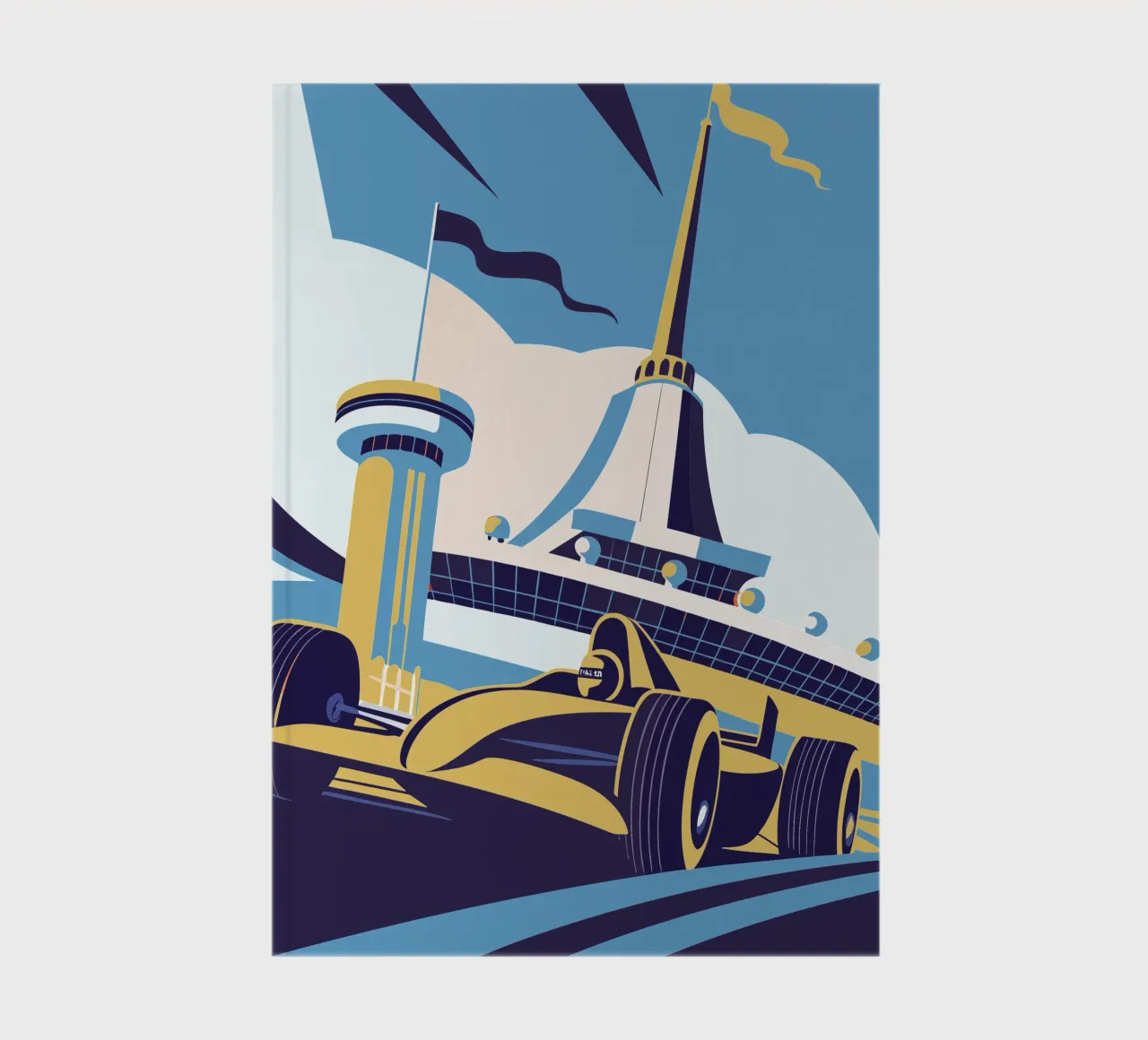 Formula Racing notebook by STORE PRESENCE