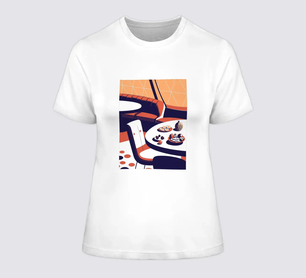 Tavolo da pranzo e frutta t-shirt da donna da STORE PRESENCE
