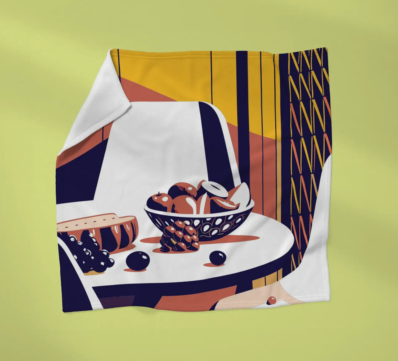 Tavolo da pranzo e frutta coperta in pile da STORE PRESENCE