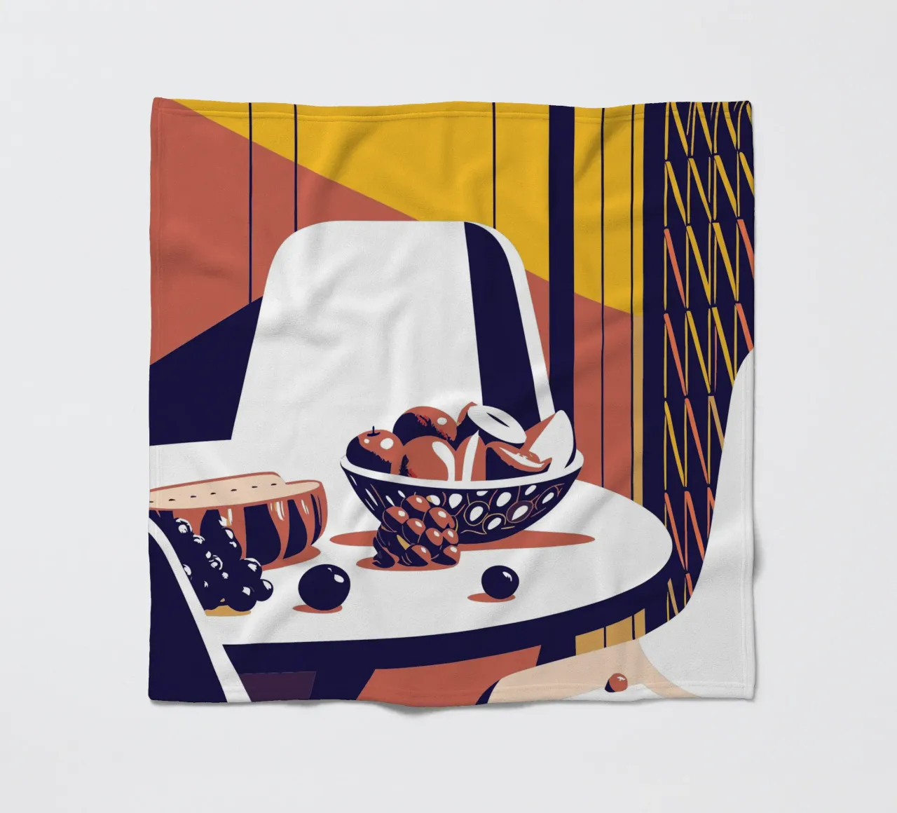 Tavolo da pranzo e frutta coperta in pile da STORE PRESENCE