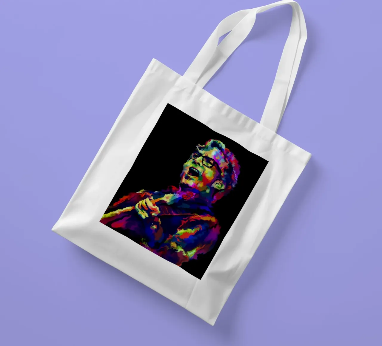 Eric C pop art style borsa in juta da Ghost Art