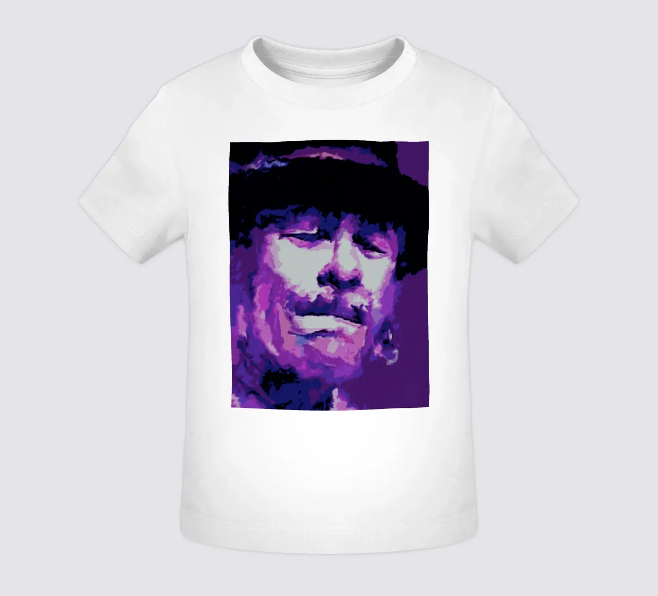 Carlos Santana pop art style maglietta neonato da Ghost Art