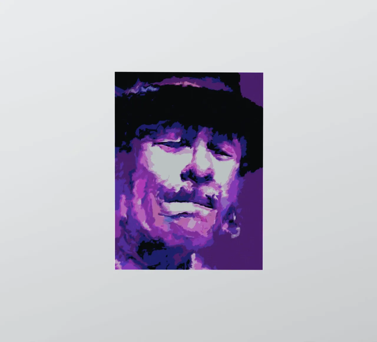 Carlos Santana pop art style adesivo da Ghost Art