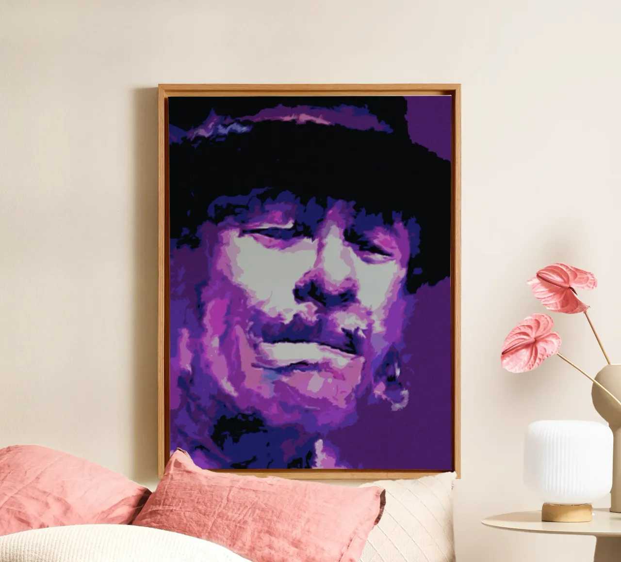 Carlos Santana pop art style tela da Ghost Art