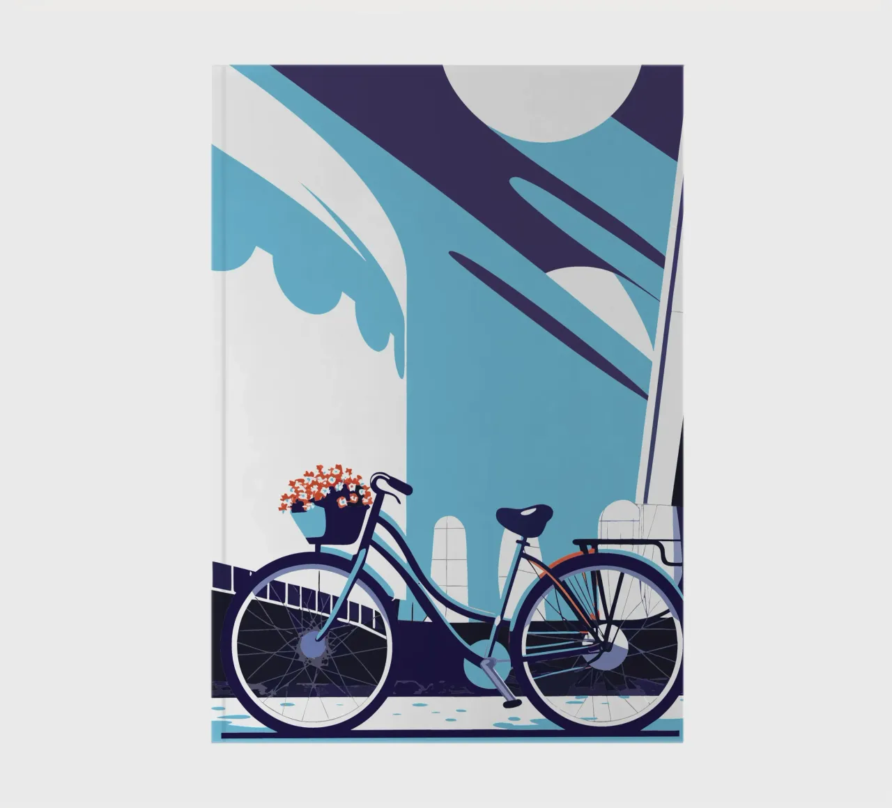 Bikes and Flowers notebook by STORE PRESENCE