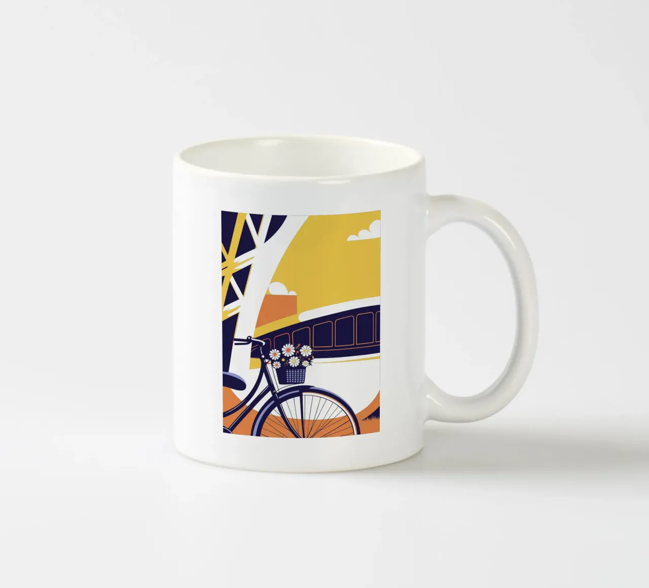 Biciclette e fiori tazza in ceramica da STORE PRESENCE