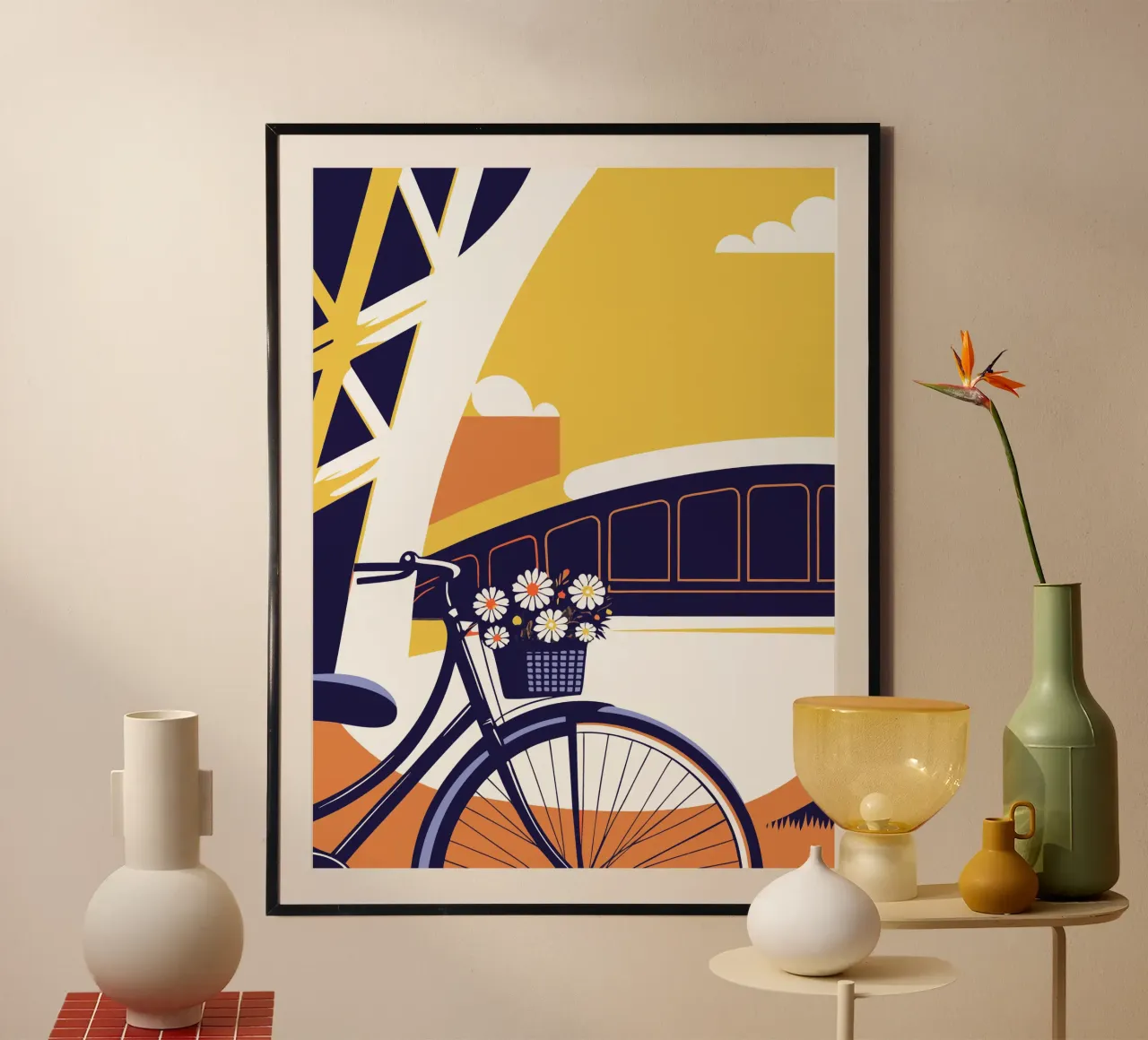 Biciclette e fiori carta hahnemühle da STORE PRESENCE