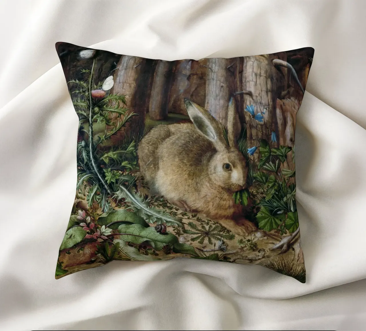 A Hare in the Forest cuscino da vintageshop