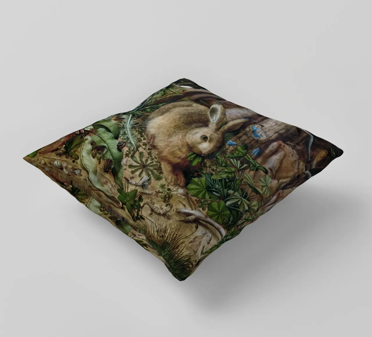 A Hare in the Forest cuscino da vintageshop