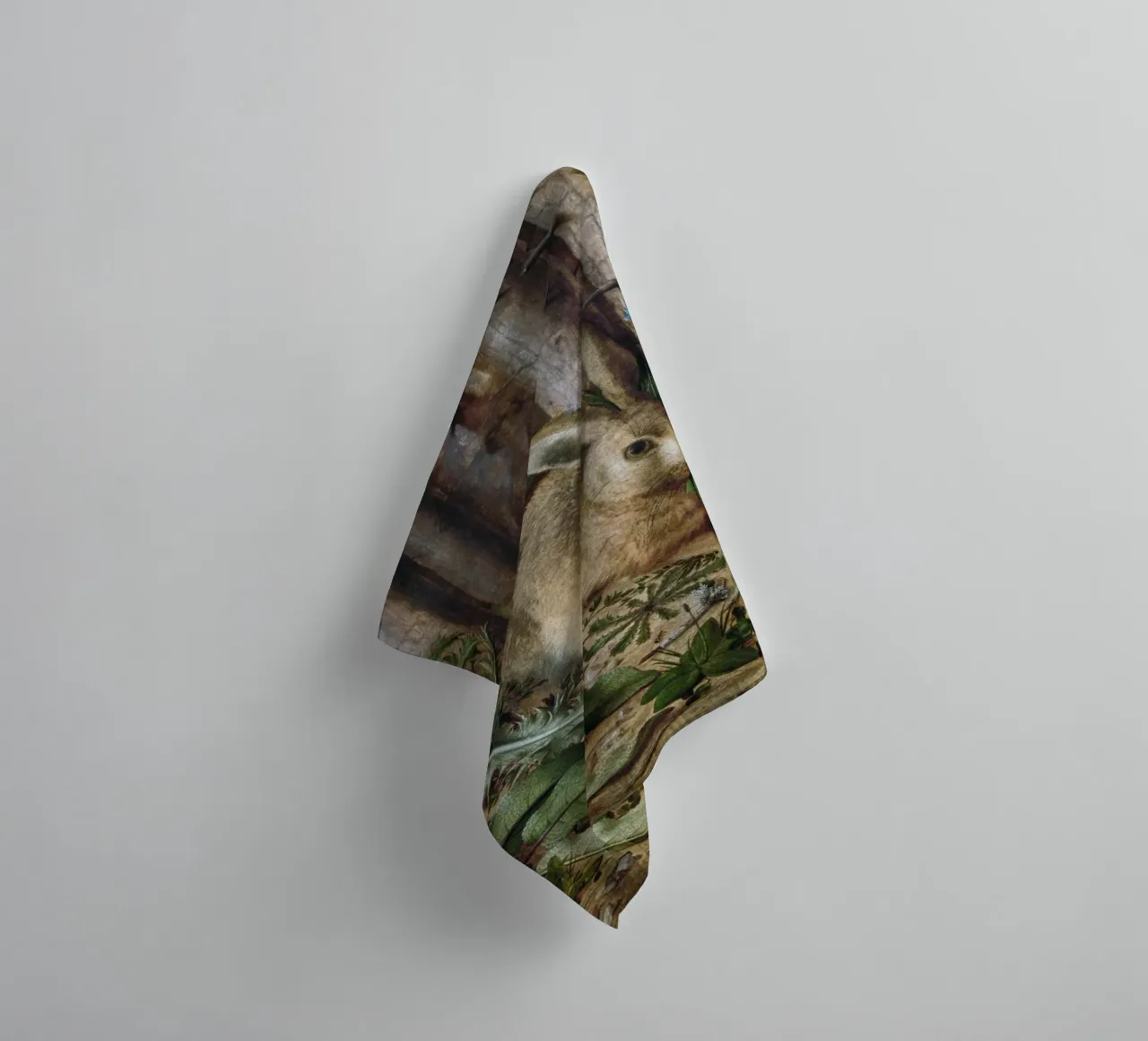 A Hare in the Forest asciugamano da bagno da vintageshop