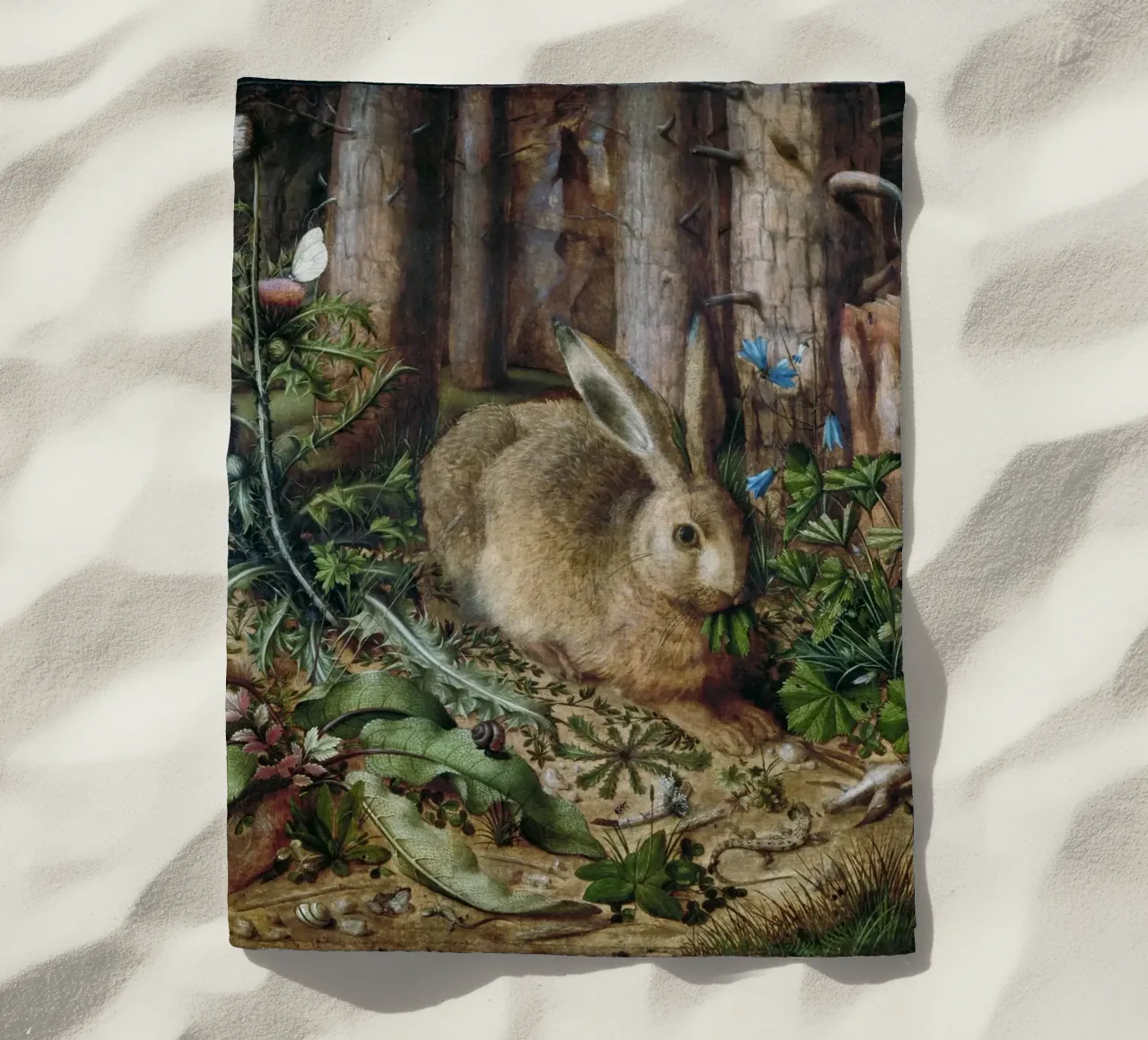 A Hare in the Forest telo mare da vintageshop