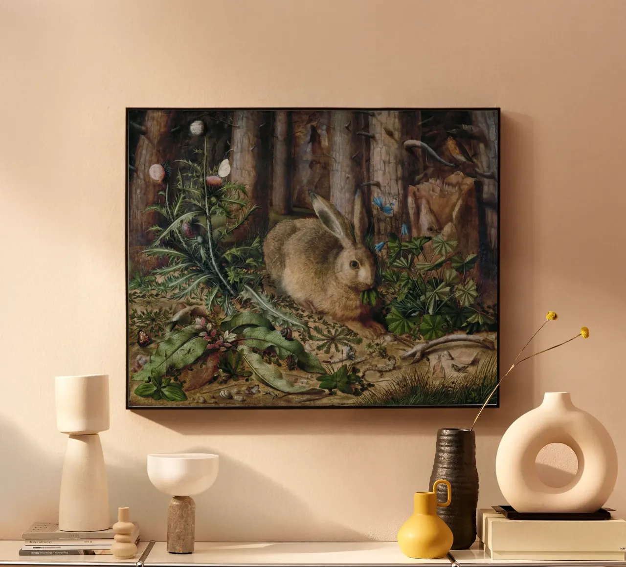 A Hare in the Forest alluminio dibond da vintageshop