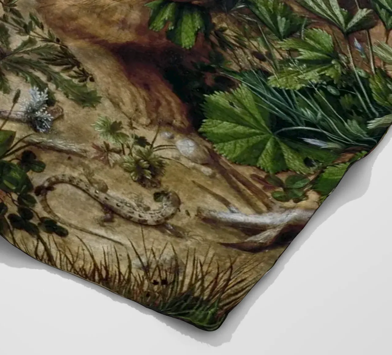 A Hare in the Forest coperta in pile da vintageshop