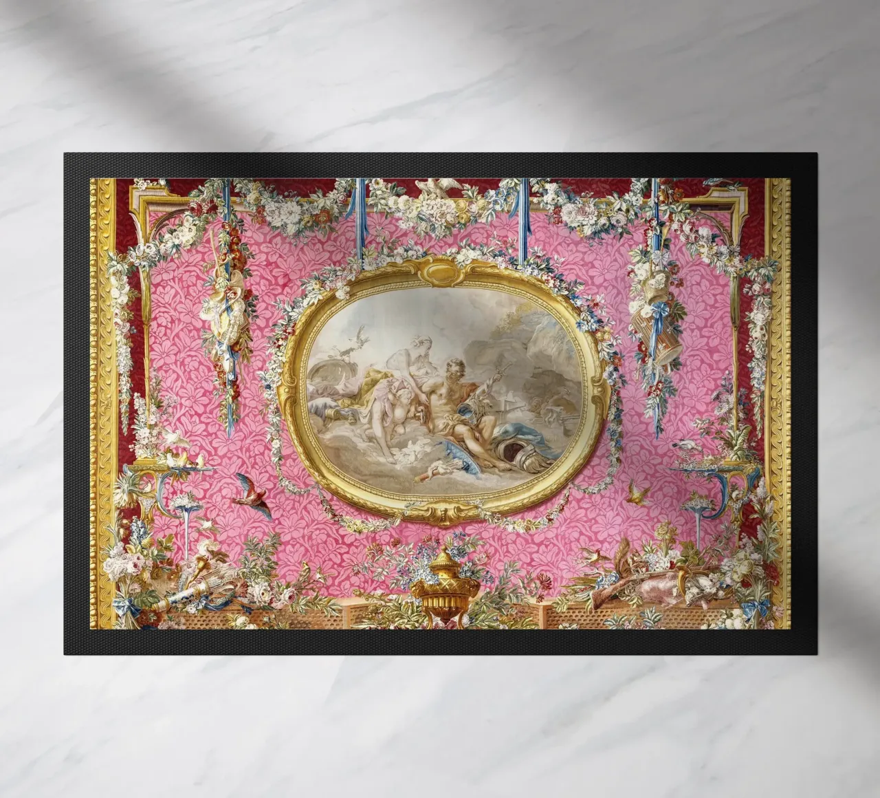 Tapestry: Venus at the Forge of Vulcan Fußmatte von vintageshop