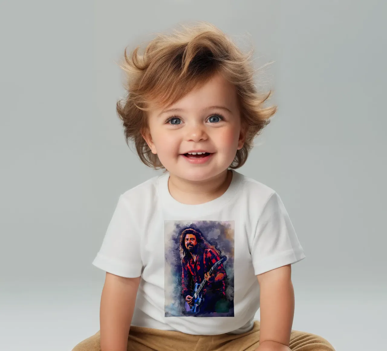 Dave Grohl art maglietta neonato da Lembayung art