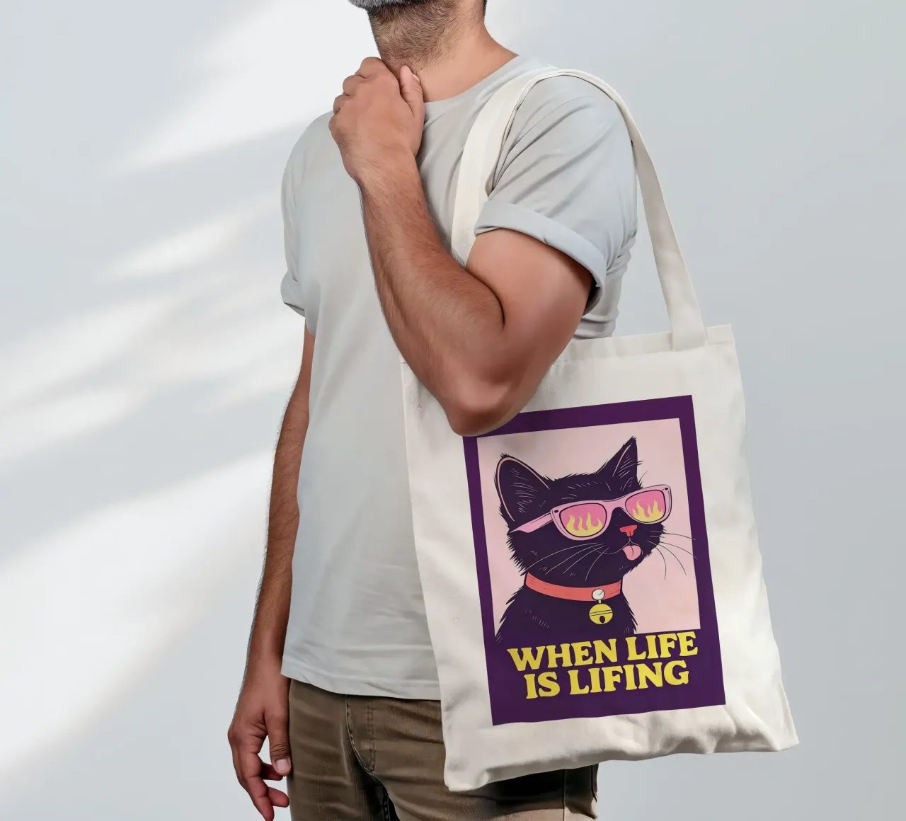 Quando la vita è in movimento borsa in juta da Arjun
