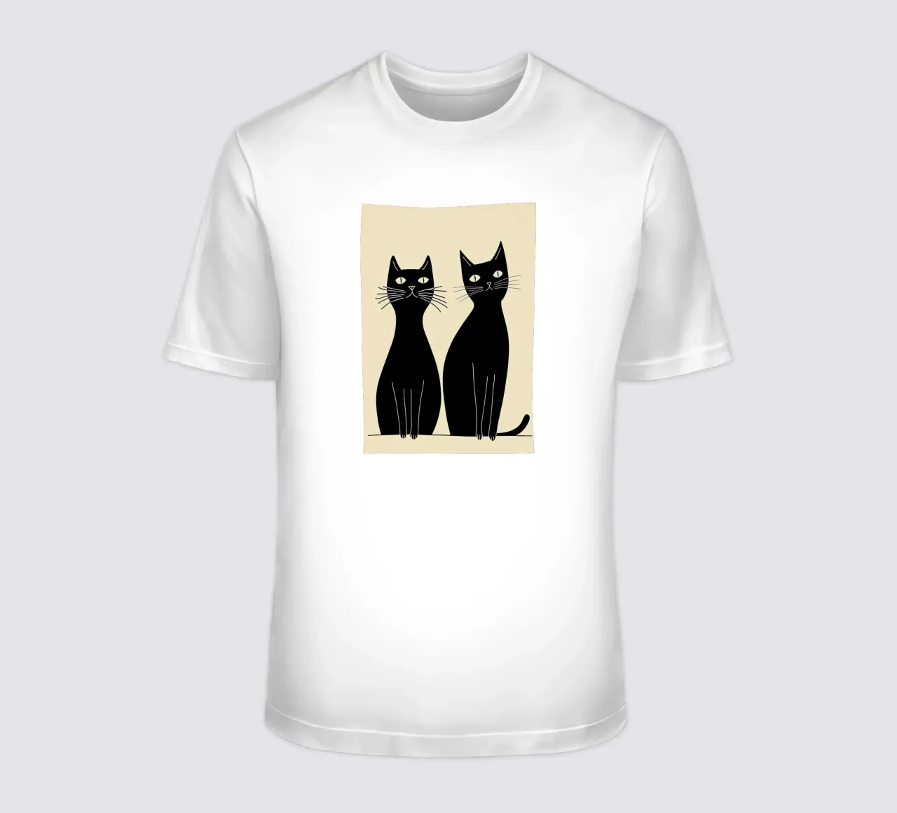 Due gatti neri t-shirt da Arjun