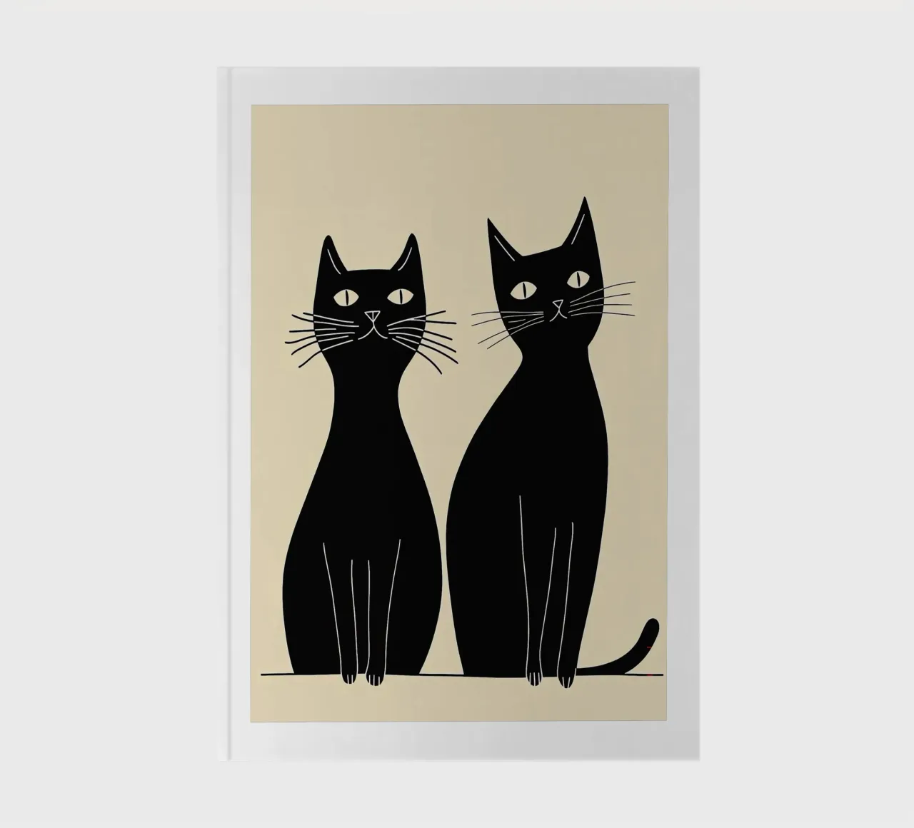 Deux chats noirs carnet de notes de Arjun