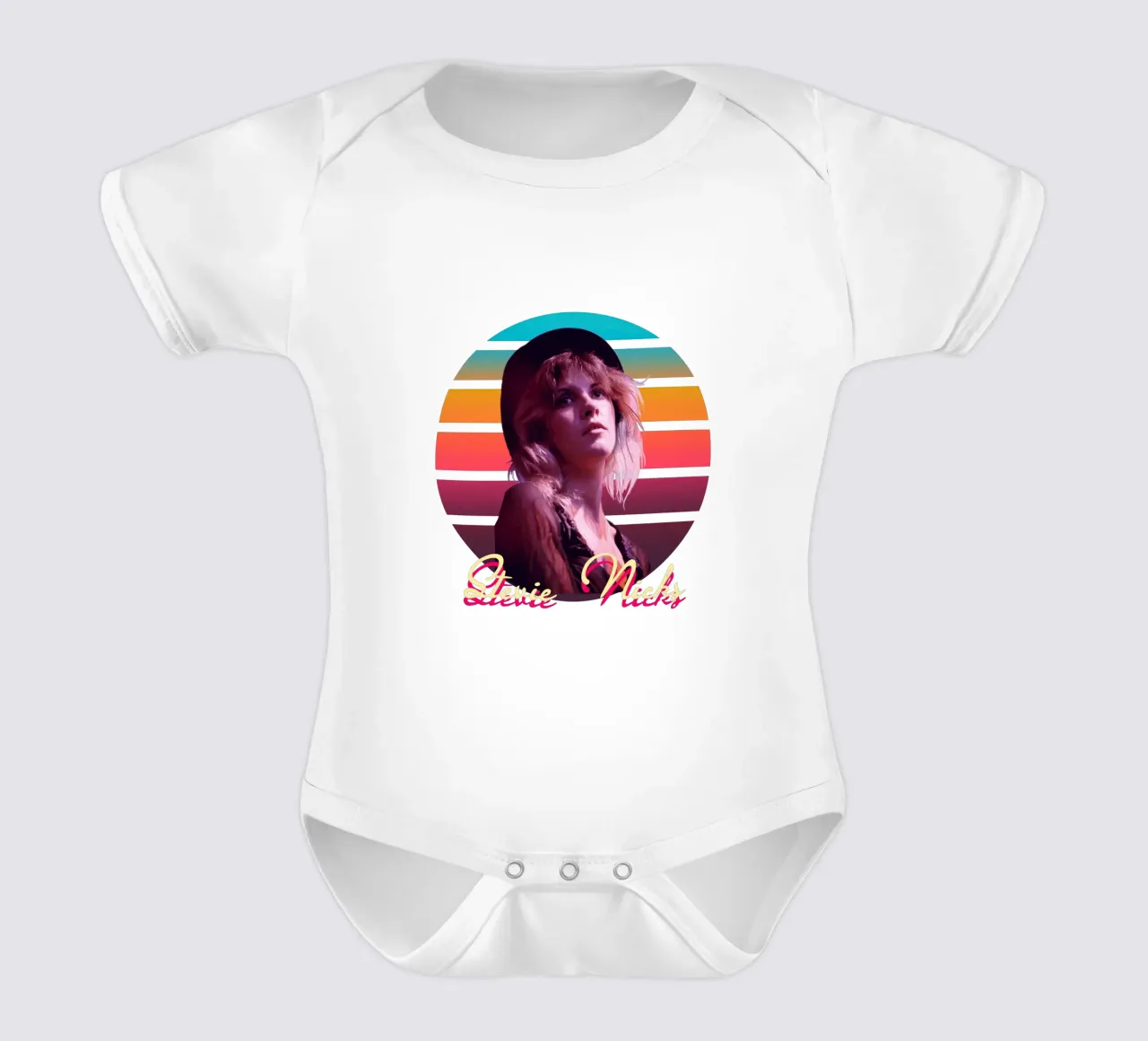 Stevie Nicks vintage style body neonato maniche corte da Lembayung art