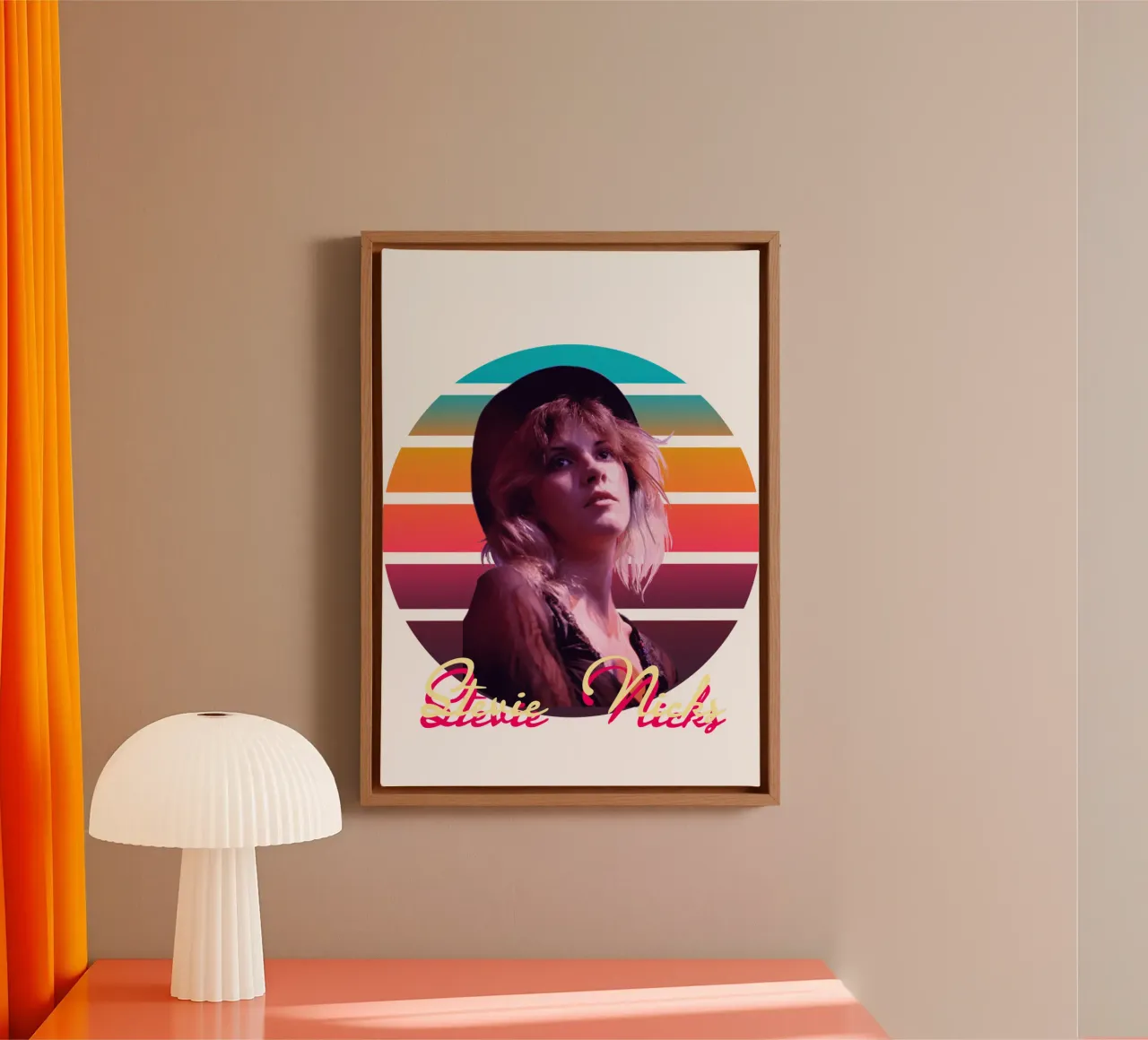 Stevie Nicks vintage style canvas by Lembayung art
