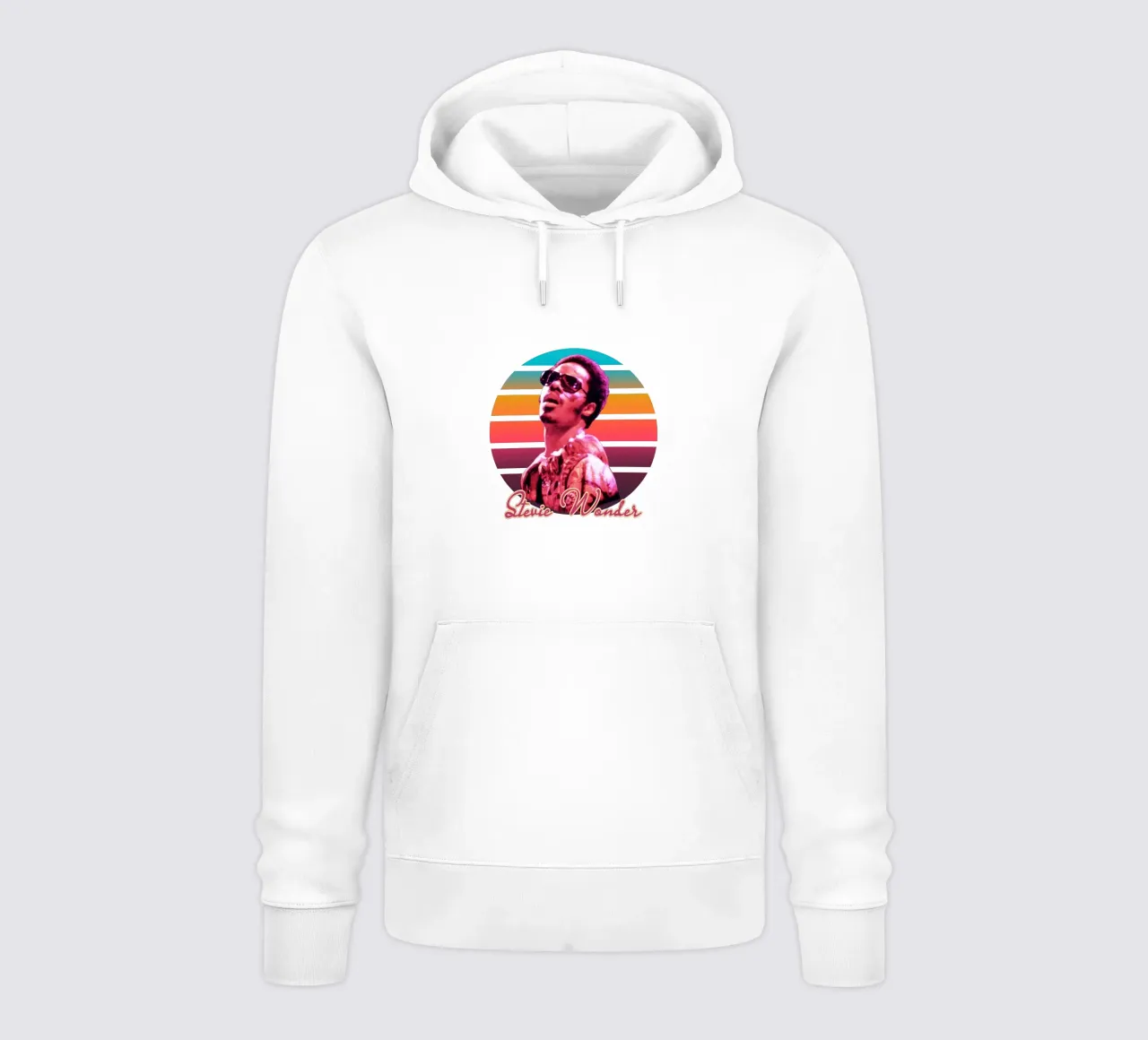 Stevie Wonder vintage style felpa con cappuccio da Lembayung art