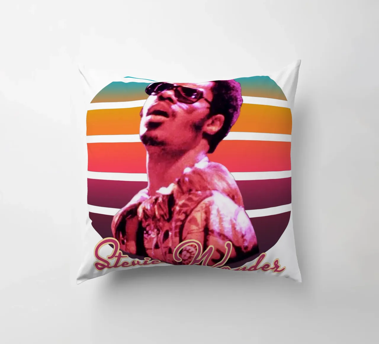 Stevie Wonder vintage style cuscino da Lembayung art
