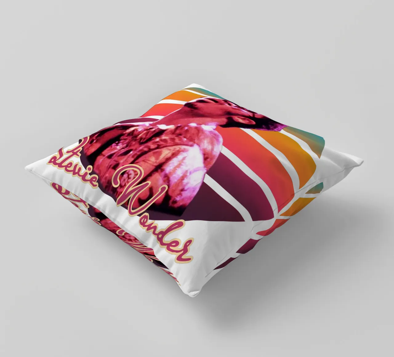 Stevie Wonder vintage style cuscino da Lembayung art