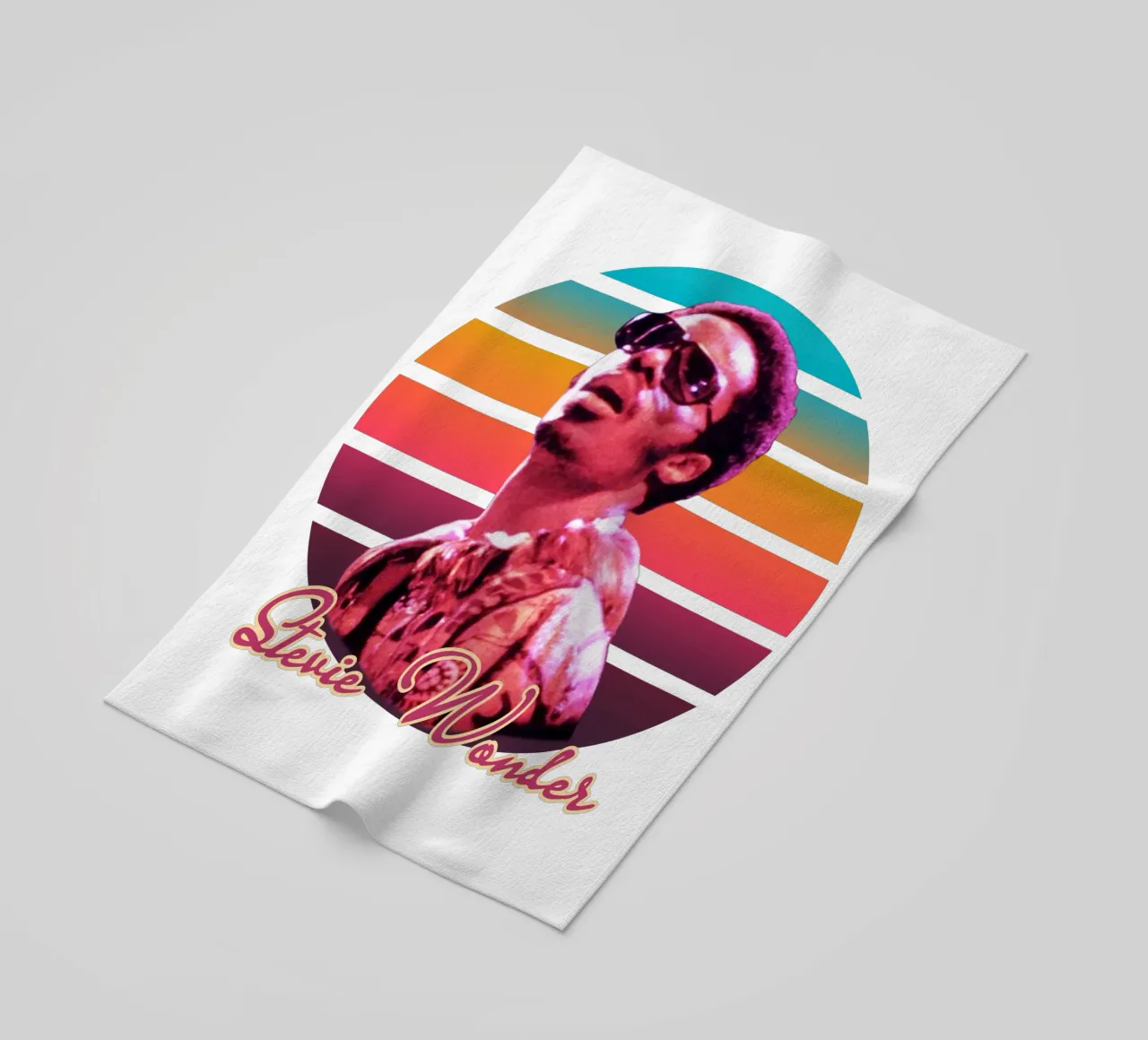 Stevie Wonder vintage style telo mare da Lembayung art