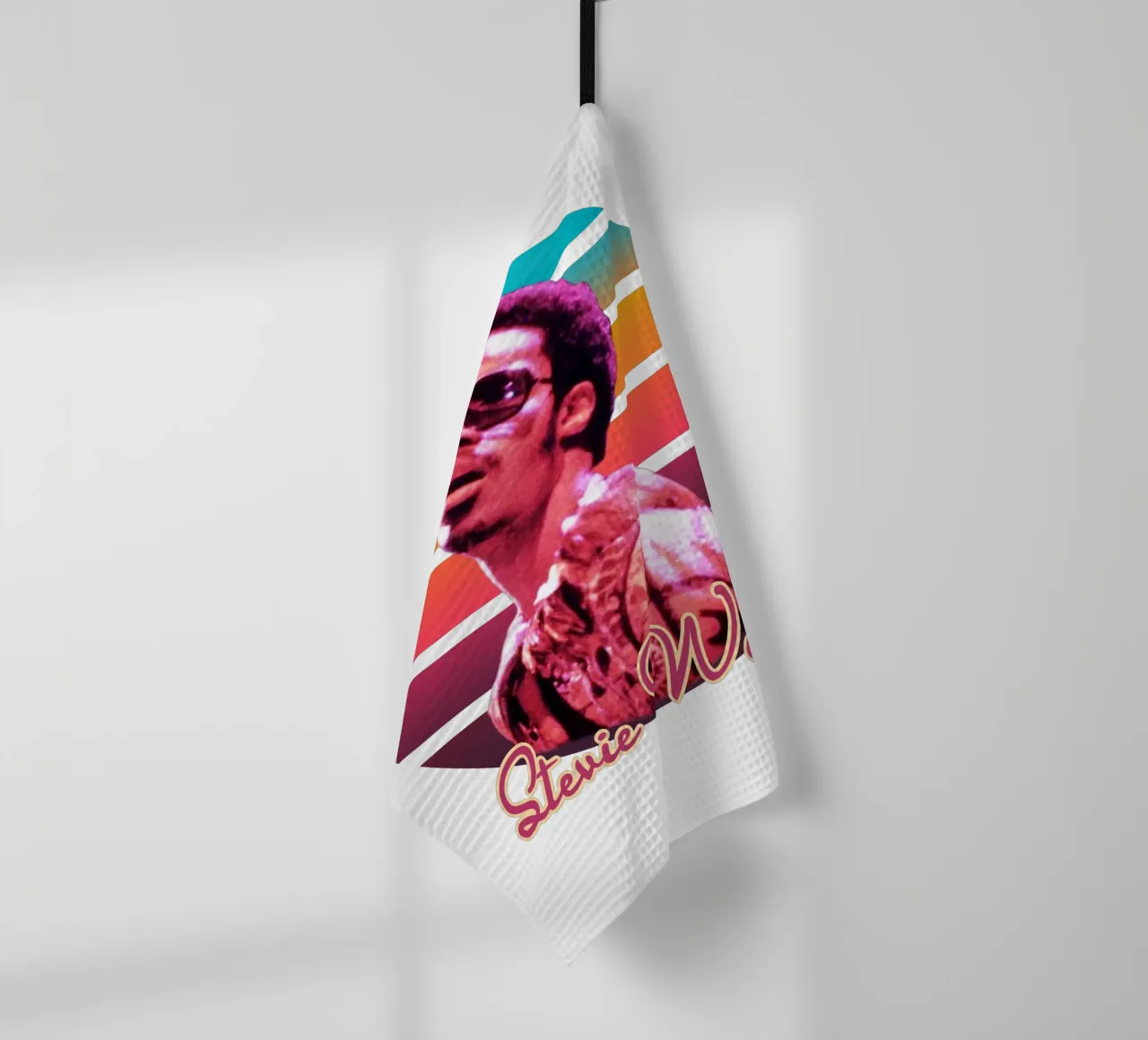 Stevie Wonder vintage style canovaccio da cucina da Lembayung art
