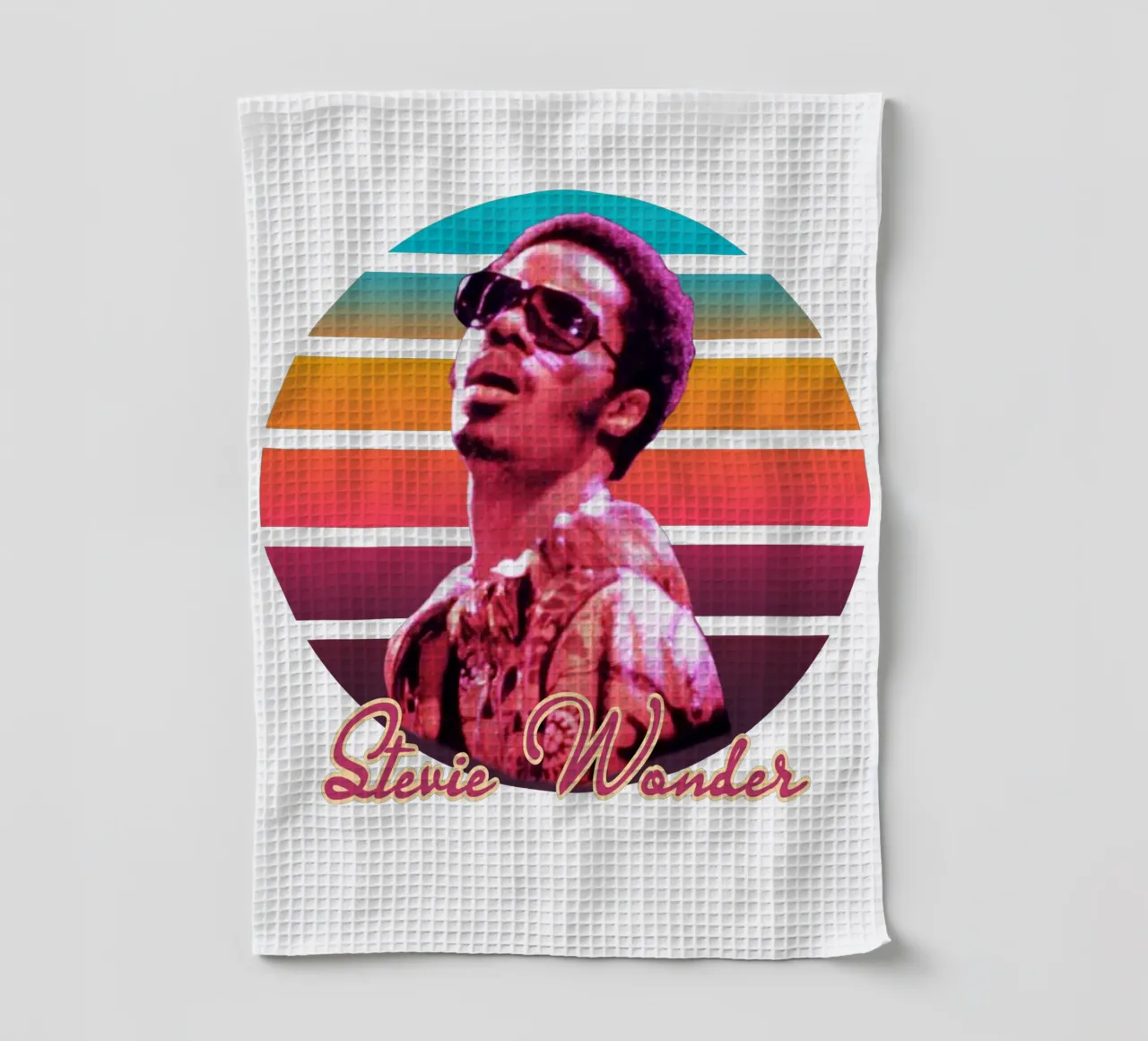 Stevie Wonder vintage style canovaccio da cucina da Lembayung art