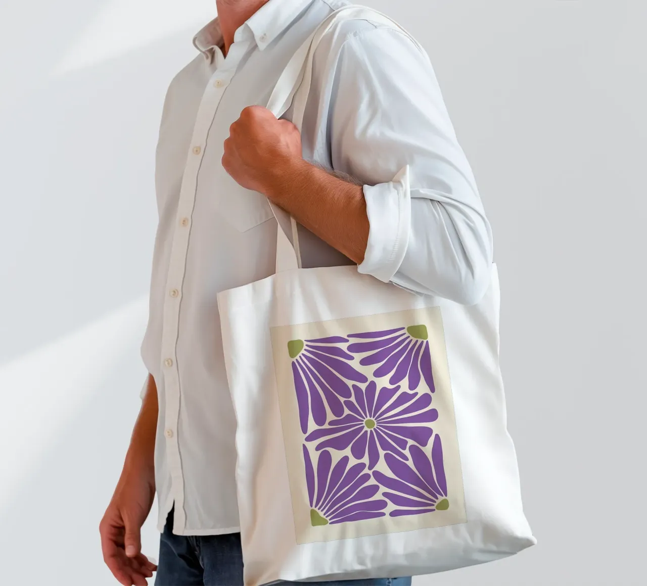 I fiori borsa in juta da Daron