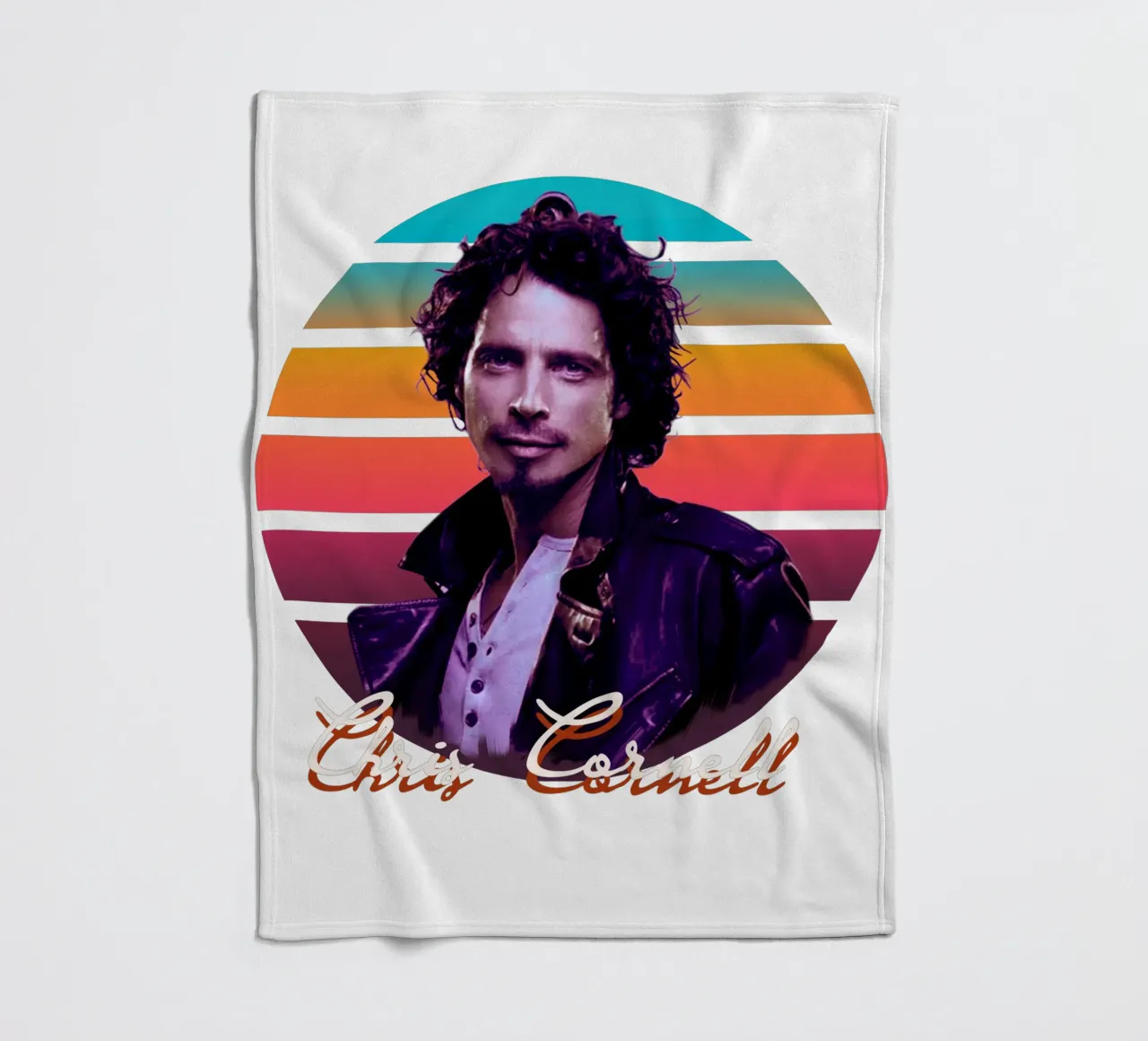 Chris Cornell vintage style coperta in pile da Lembayung art