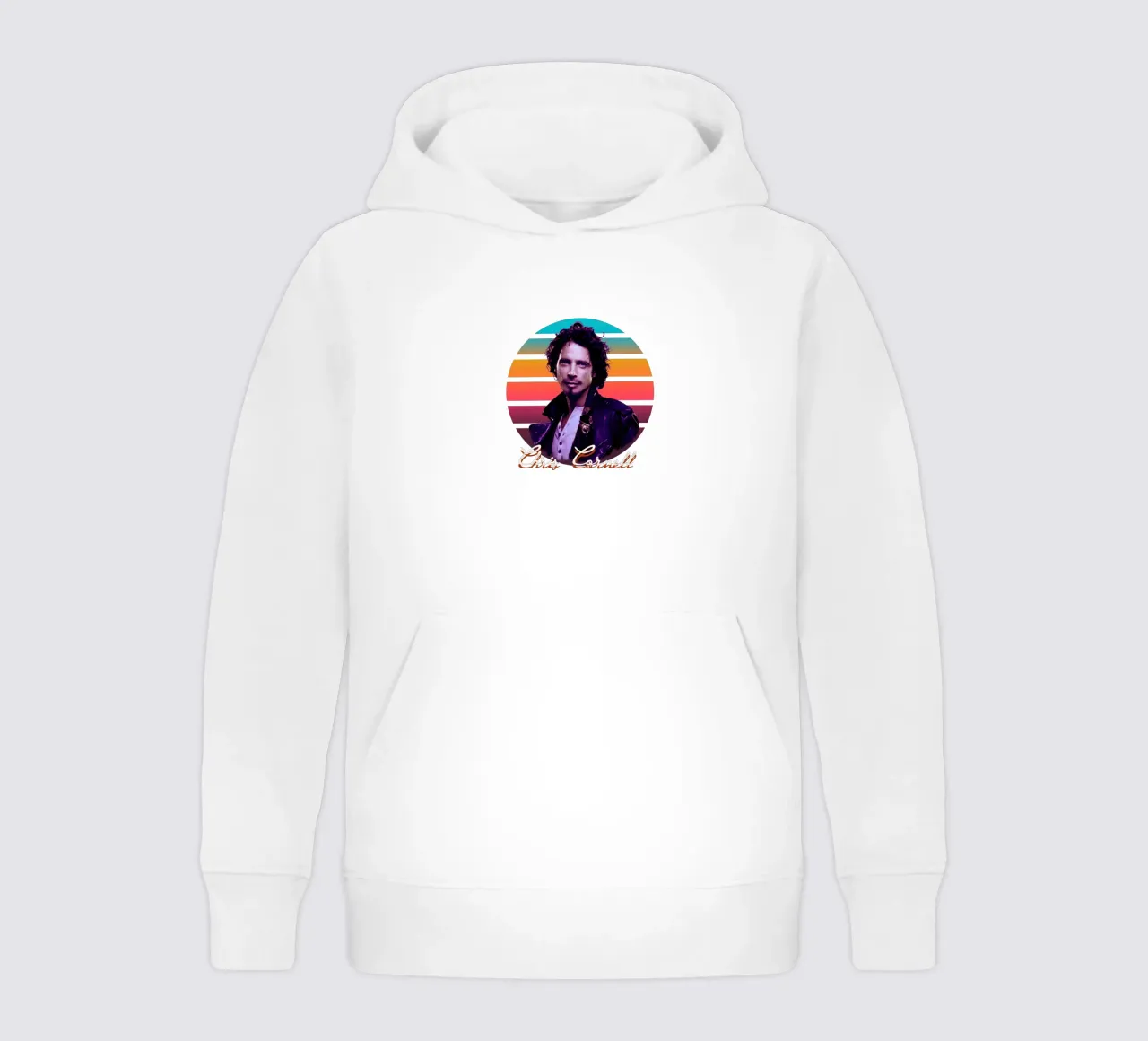 Chris Cornell vintage style felpa bambino con cappuccio da Lembayung art
