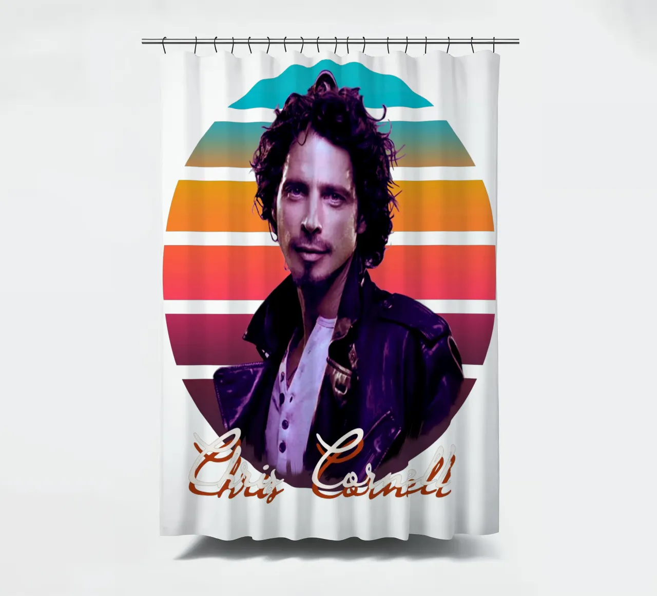 Chris Cornell vintage style tenda da doccia da Lembayung art